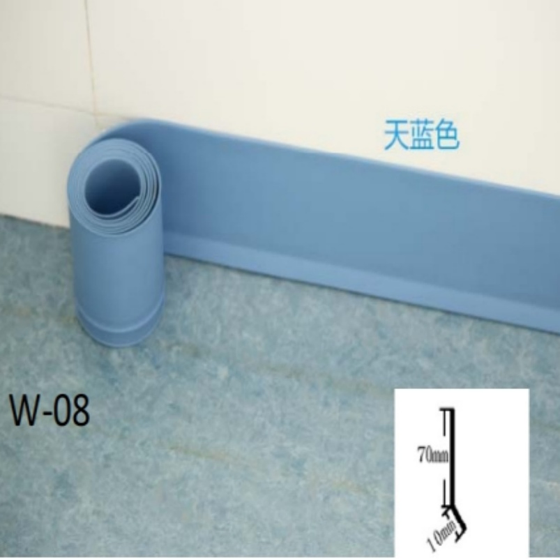 100mm Height PVC Accessories Commercial Floor Soft PVC Skirting Board