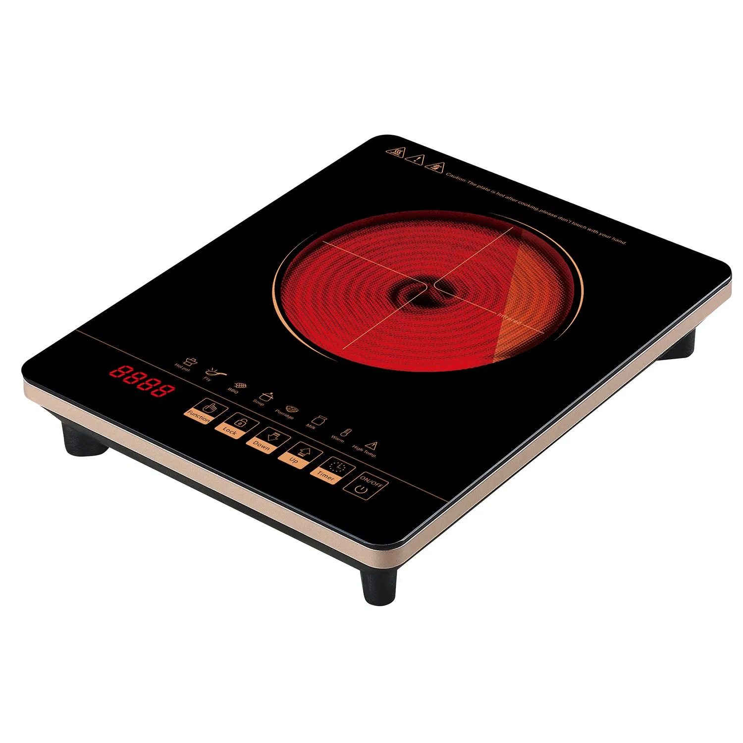 Countertop Single Hob Induction Cooking Hot Plate Infrared Cooker