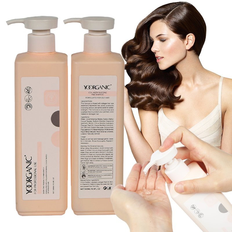 High Quality Wholesale Treatment for Hair Keratin Silicone Free Shampoo and Conditioner Set 500ml