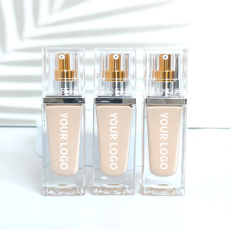 Wholesale Long-Lasting Full Coverage Waterproof Concealer Oil-Control Liquid Foundation in Fair Light Medium Regular Sizes
