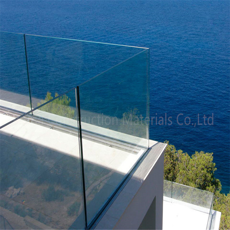 Aluminium Glass Stair Balustrade U Channel Aluminium Glass Railing