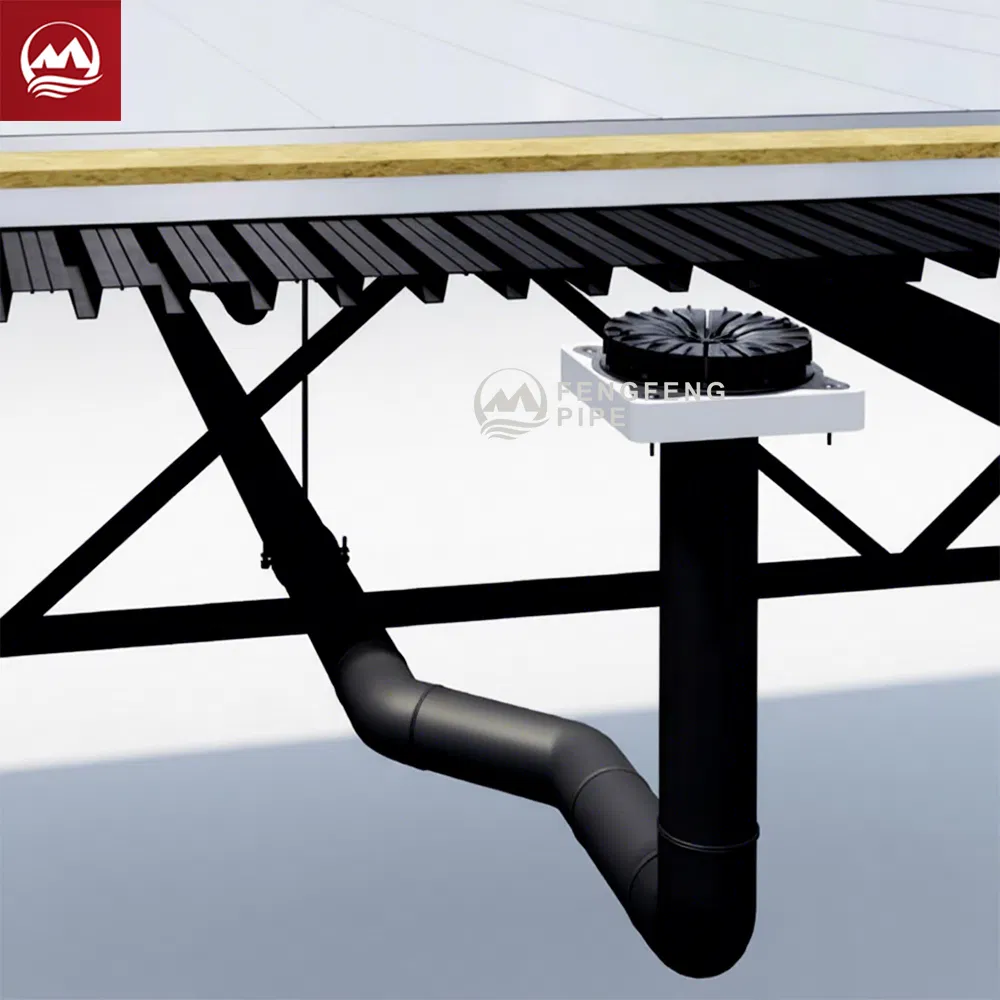 HDPE Siphonic Zinc Plated Corrosion-Resistant Flat Roof Drainage for Flat Roof