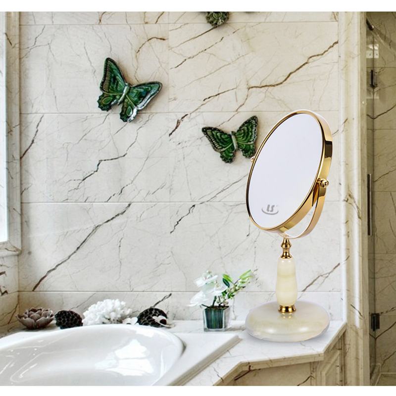 Smart Round Bathroom Mirror with 360-Degree Rotation Feature