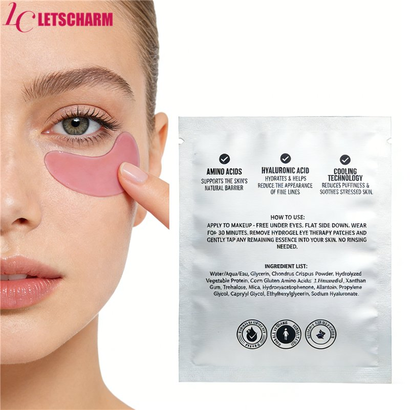Ls162 Ready Stock Vitamin C Crystal Collagen Eye Masks Reduce Wrinkles Dryness