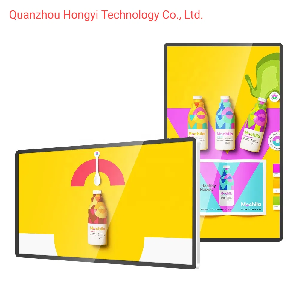 22 Inch Digital Signage Restaurant Menu Boards Tablet Android WiFi Marketing Software