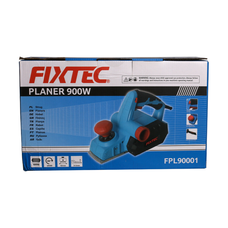Электрорубанок Fixtec 900W с алюминиевой подошвой