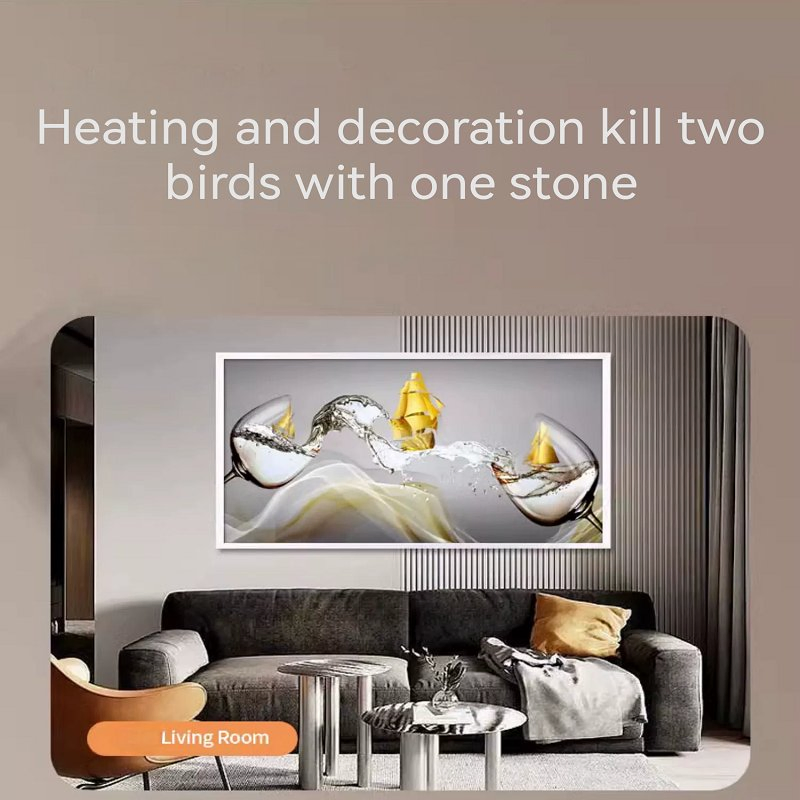 1688 Without Remote Control Wall Mounted Electric Infrared Heating Mural Heater for Room Heating