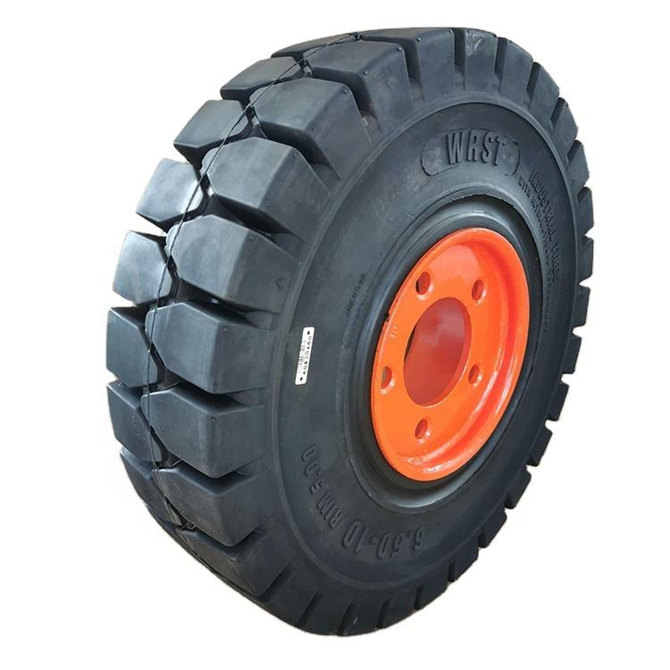 Wonray Solid Forklift Tire 6.50-10 / 5.00F-10 Industrial Solid Rubber Tire