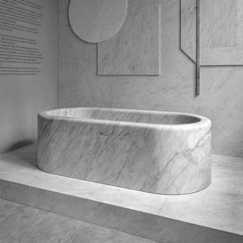 Мраморная ванна Carrara White