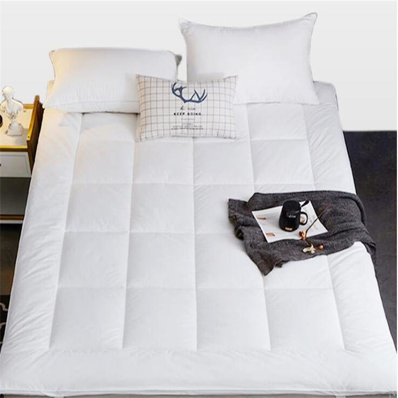Cotton Top Deep Pocket Quilted Down Mattress Topper Protector