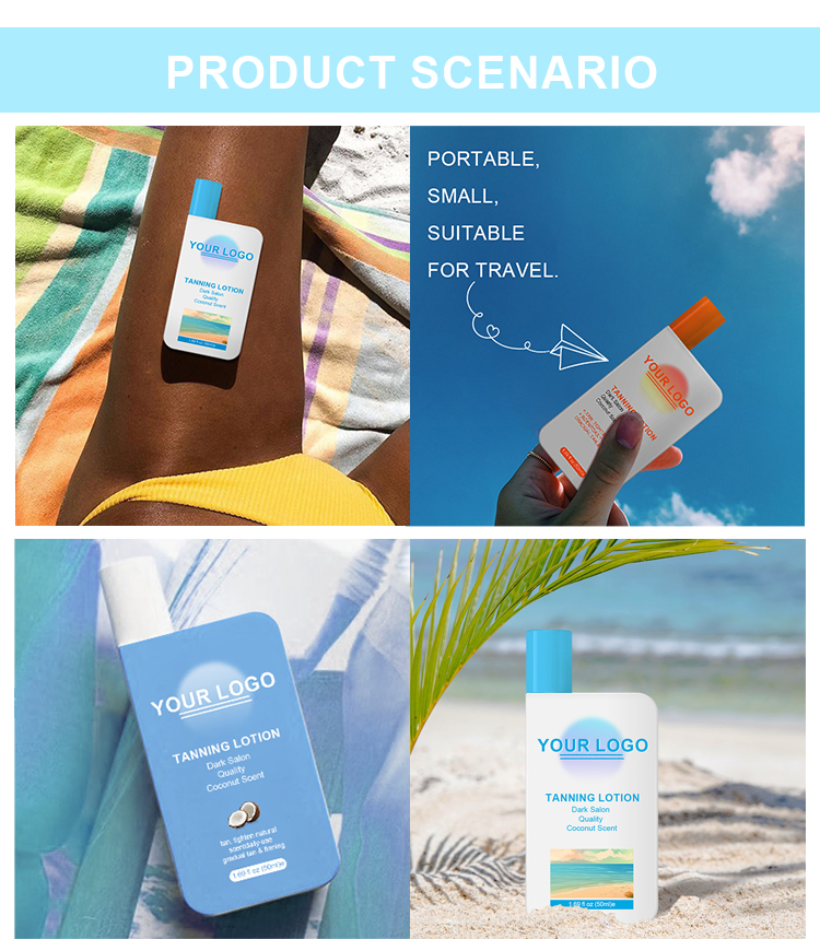 Sunbed Cream Tanning Lotion Self Tanner Body Moisturizer Tanning Lotion Gel Private Label