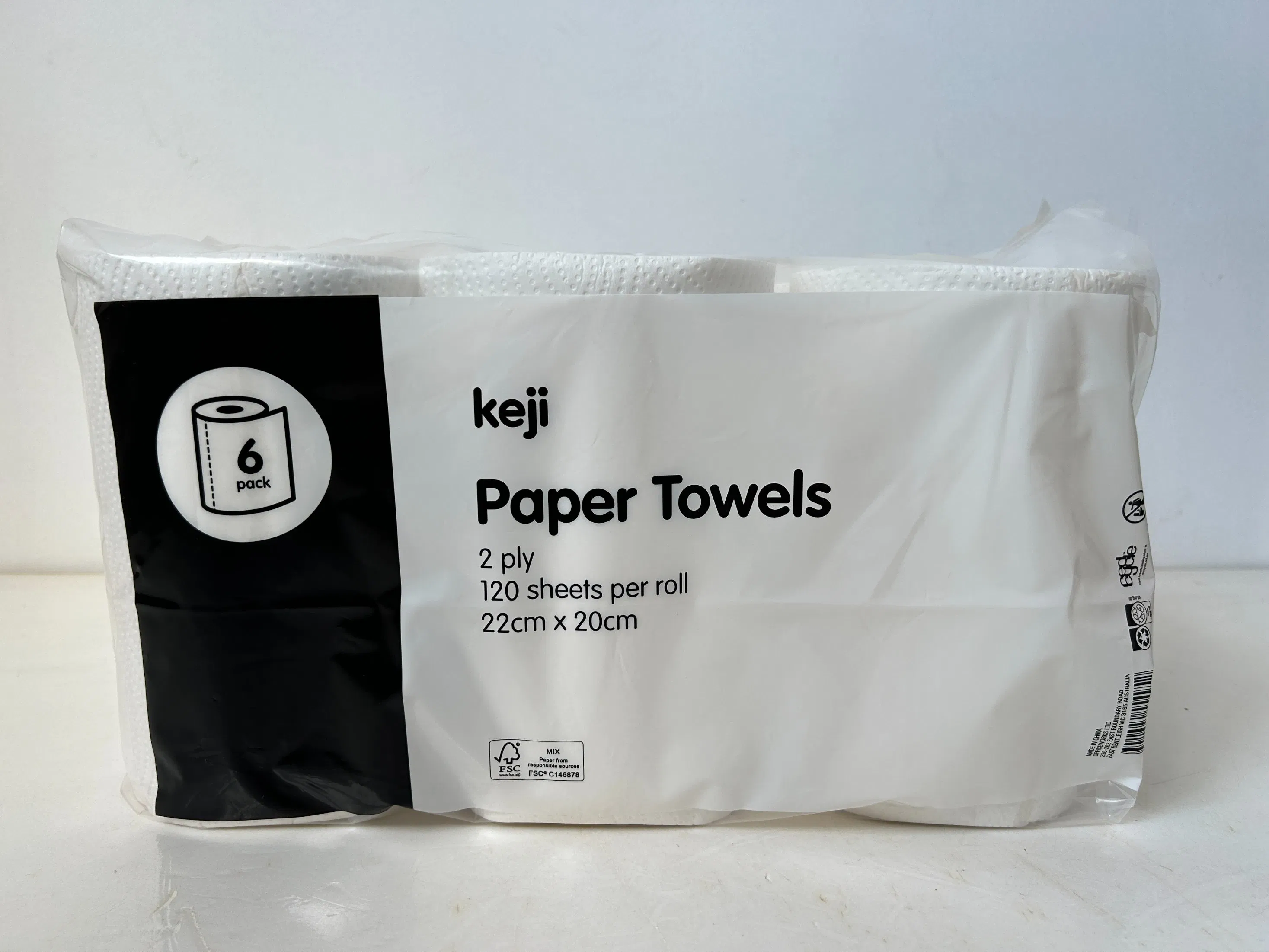 Wholesale 2-Ply Kitchen Towel Paper Pure White 100% Virgin Wood Pulp Kitchen Roll