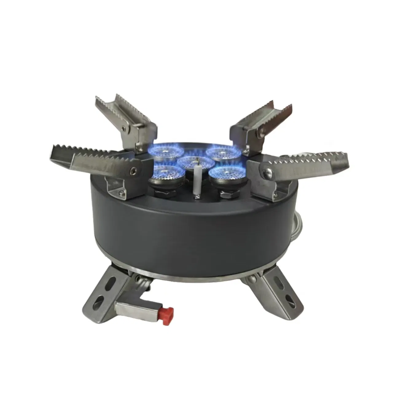 BBQ Five Spray Head Stove Mini Portable Folding Camping Gas Stove Burner