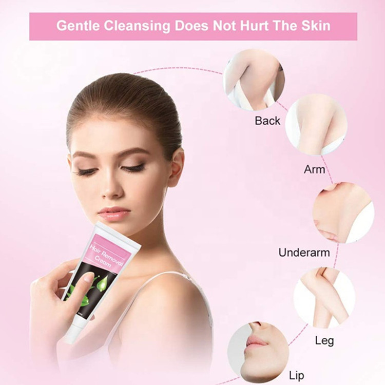 Professional Custom Depilatory Hair Remover Painless Permanent Hair Removal Cream