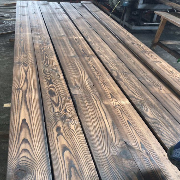 Manufacturers Board Decoration Wood Board a Variety of Specifications Carbonized Poplar Solid Wood Board Price