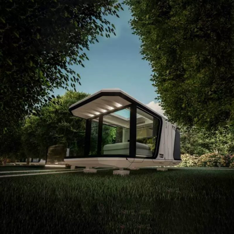 Tiktok Hot Sale Prefab House Modern Prefabricated House Building House Sandwich Panel Shipping Container Space Capsule Tiny Home