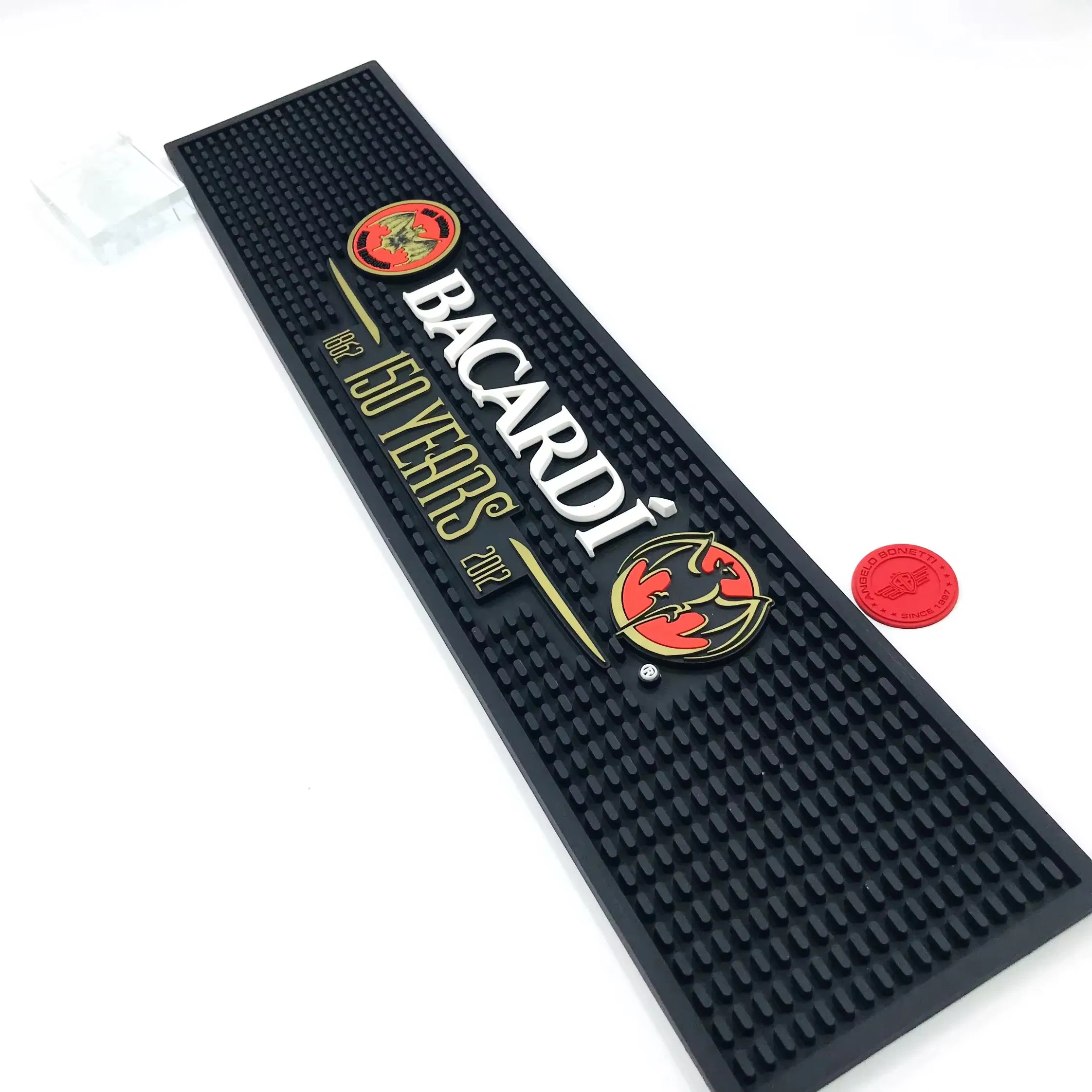 PVC Bar Drink Mat Soft Rubber Drip Runners Beer Bar Spill Mat with Custom Logo for Caperdonich Molson Canadian Molson Export