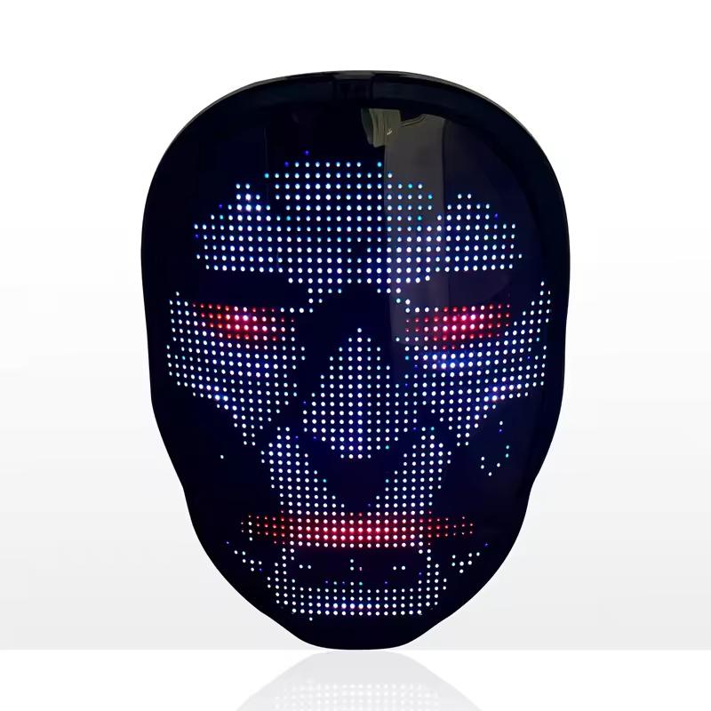 Wholesale LED Light Billboard Colorful Light up Christmas Glowing Mask