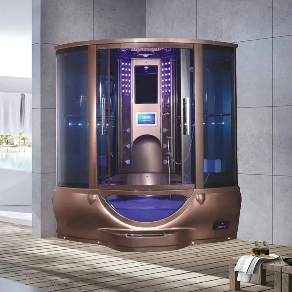 Home Steam Bath Computerized Steam Bathroom Whirlpool Shower Room Hydro Massage Shower Cabin with Steam Function