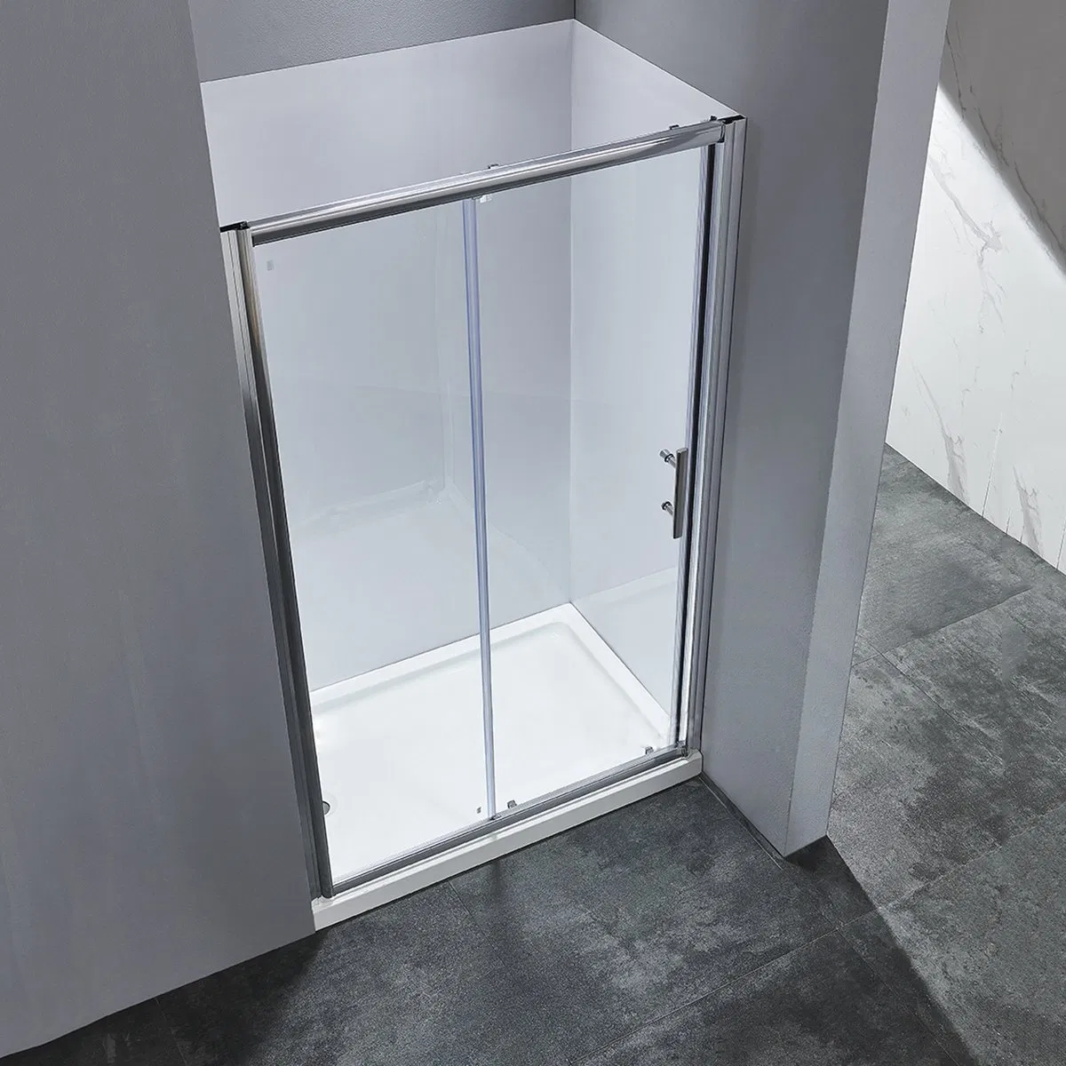 Custom Design Cheap Tempered Glass Shower Enclosure Corner Bathroom Shower Tray