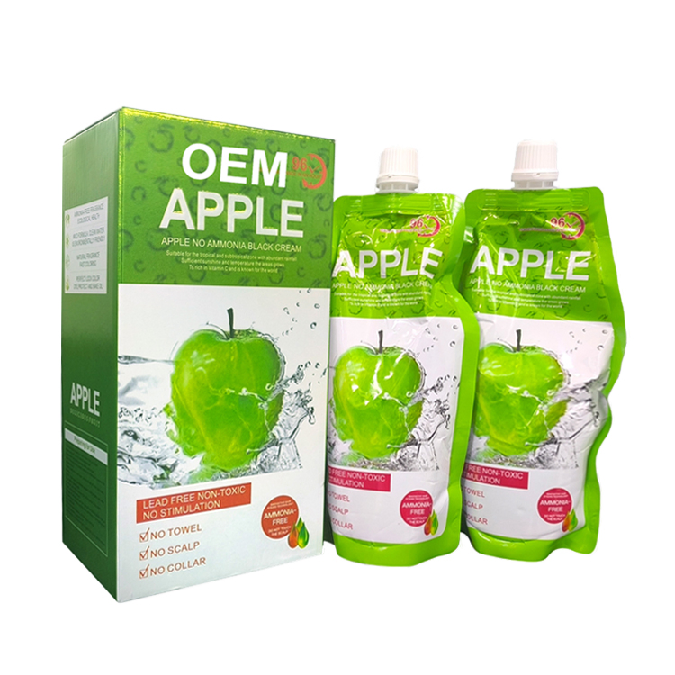 No Stain Skin Apple Hair Color Cream for Men and Women