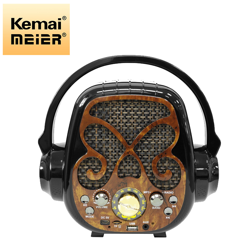 China Wholesale Bluetooth Radio Speaker Subwoofer Meier M-V21bts FM Radio, LED Flashlight Bluetooth Radio