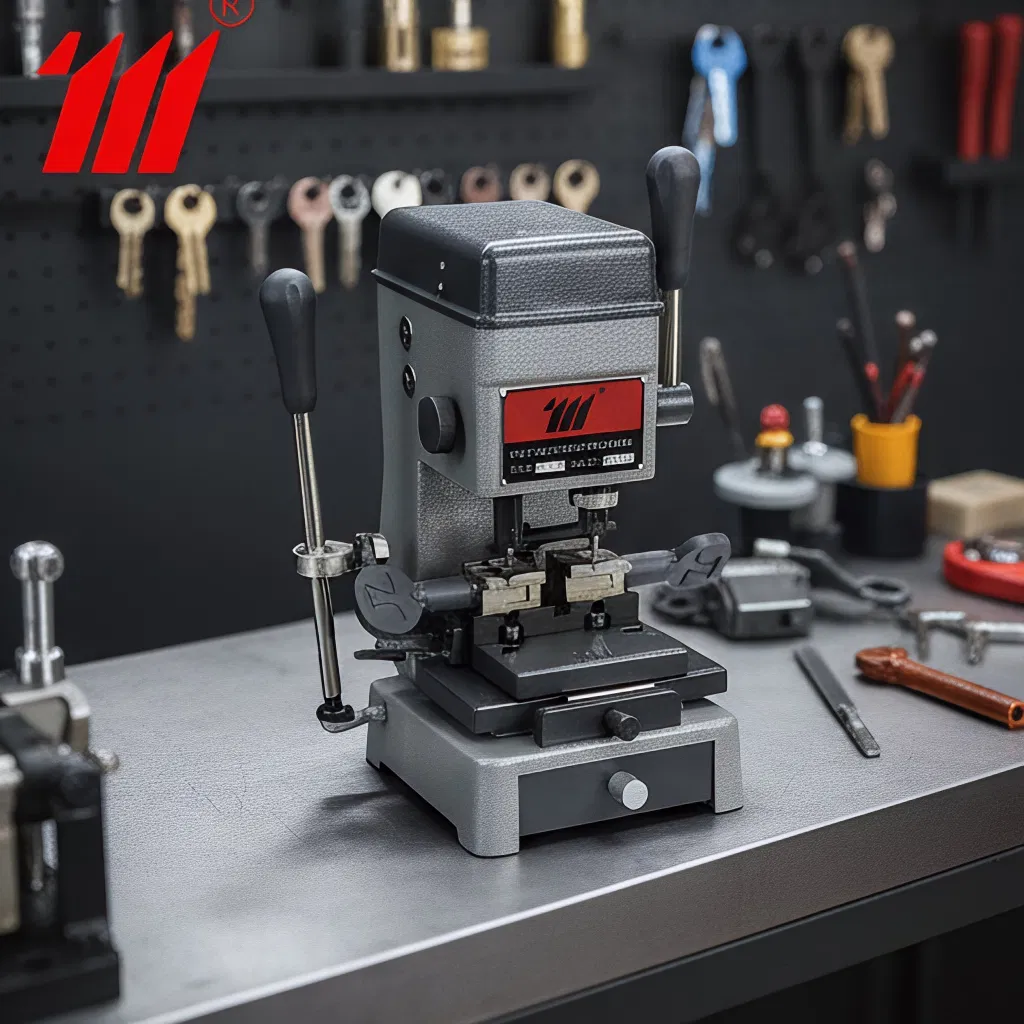 Advanced Key Cutting Machine 110V/220V Key Duplicator Grey