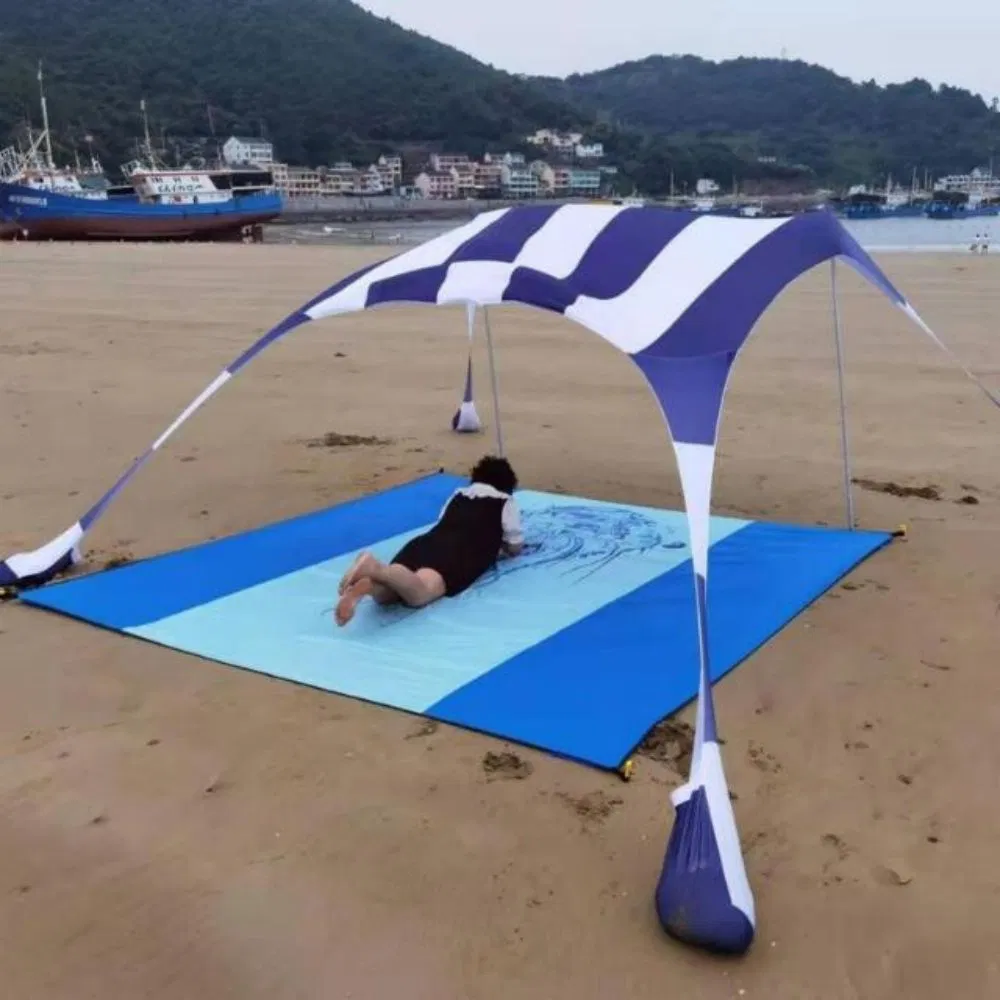 Pool Shade Sail Lightweight Tarp Canopy Tents with Sand Shovel Bl19268