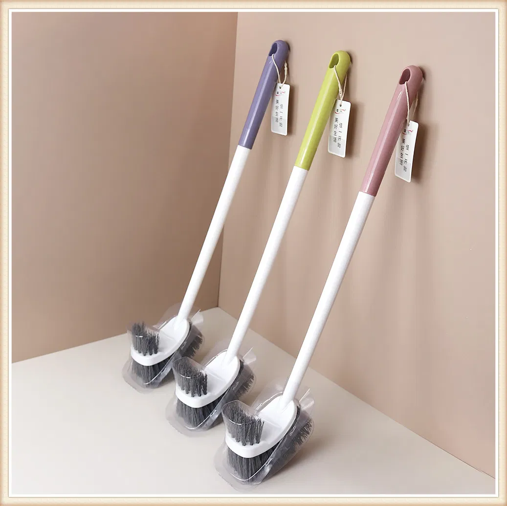 Jy1285 Space Saving Non-Slip Toilet Brush with Double Sided Triangular Head
