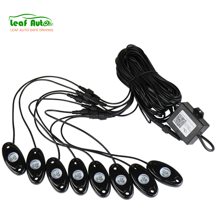 Комплект RGB LED подсветки днища 8 ламп с Bluetooth
