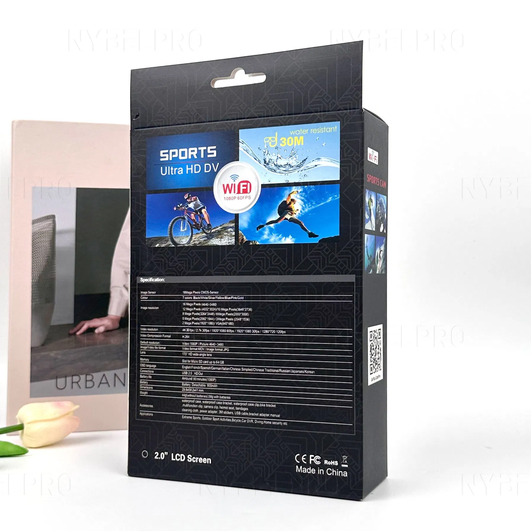 camera De Video Resistente Al Agua Mini Sport Digital Camera HD Video Waterproof Wholesale Smart Digital Camera for Phone Remote Car Outdoor Sports