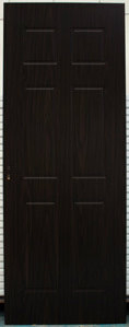 Durable and Affordable Fangda 6 Panel Design PVC MDF Entry Door