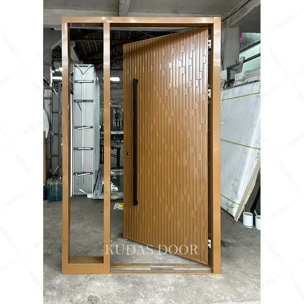 Custom America Modern Design Cast Aluminum Security Door Main Entrance Impact Aluminum Door for Exterior Application