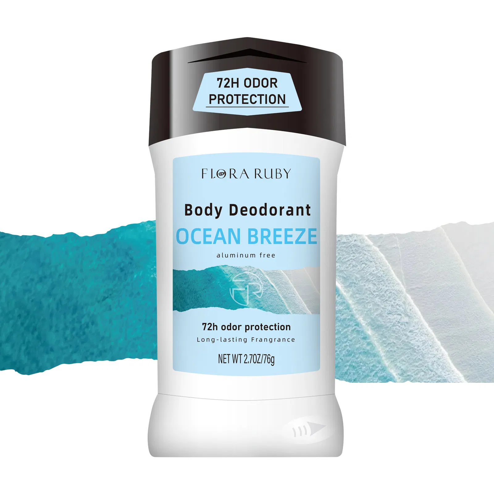 Aluminum-Free Sensitive Skin Deodorant with Organic Pearl Beads Formula