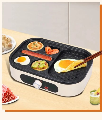 Multi-Functional Home Breakfast Cooking Machine for Frying Eggs Electric Grill