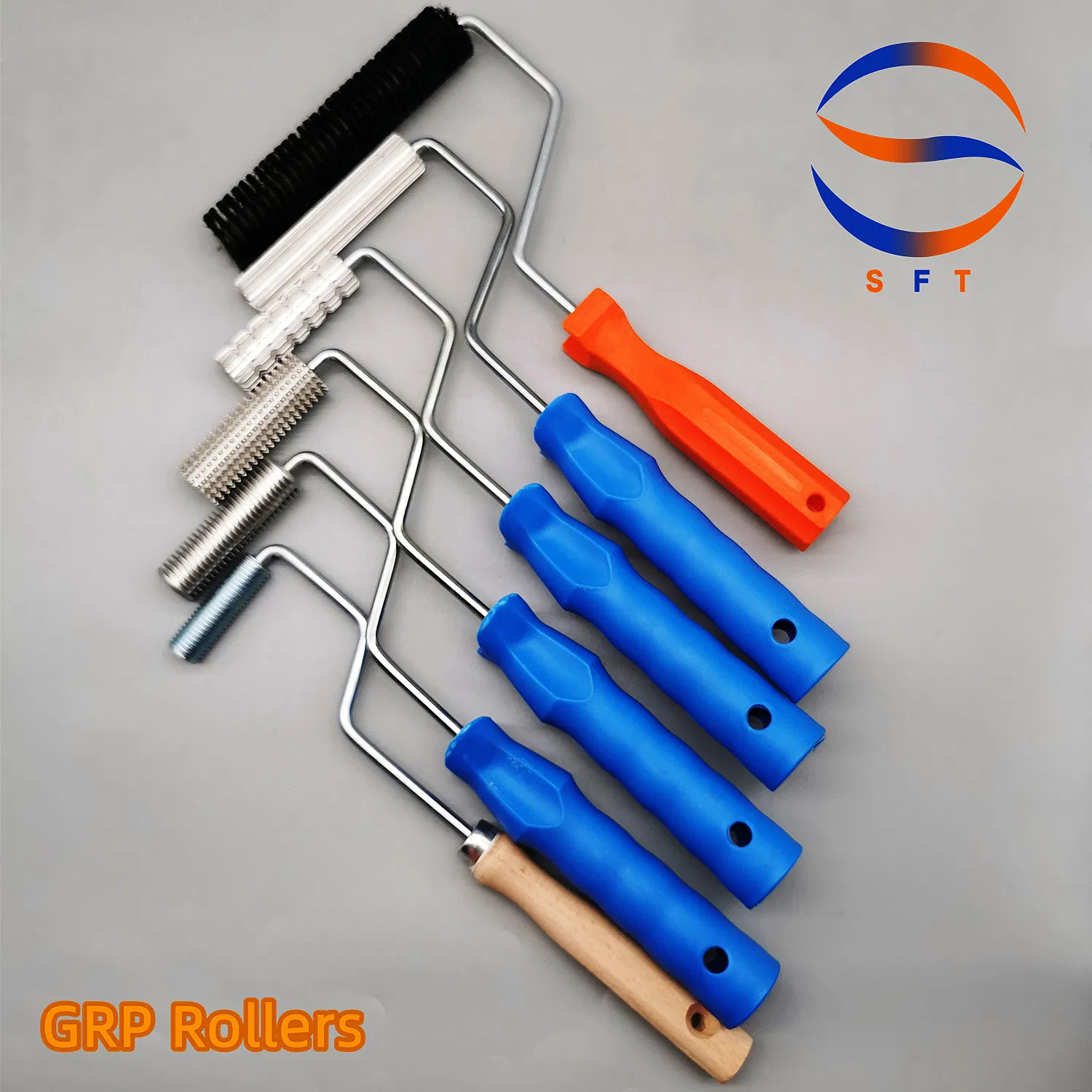 40mm Diameter Aluminum Fiberglass Rollers for FRP GRP Grc