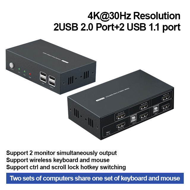 Customization Kvm Hdm Switch USB Kvm Switch HDI Switch 4K