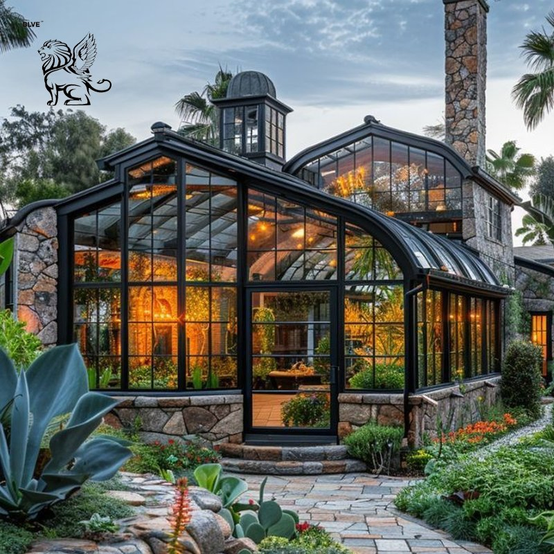 18m*48m*H6m Luxury Outdoor Garden Large Greenhouse Wrought Iron Gazebo Decoration Wedding Decoration Sunroom