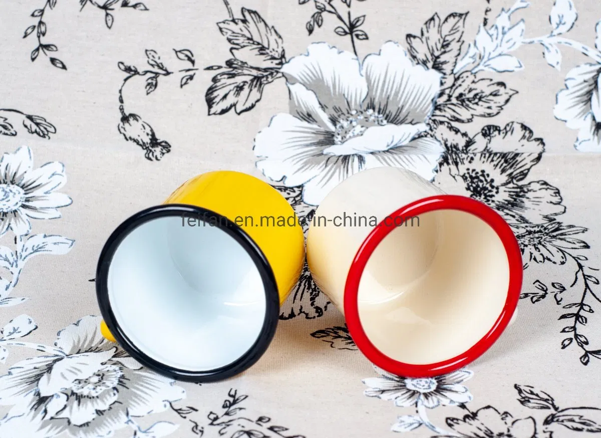 Эмалированная кружка с широким ободком, 12 унций