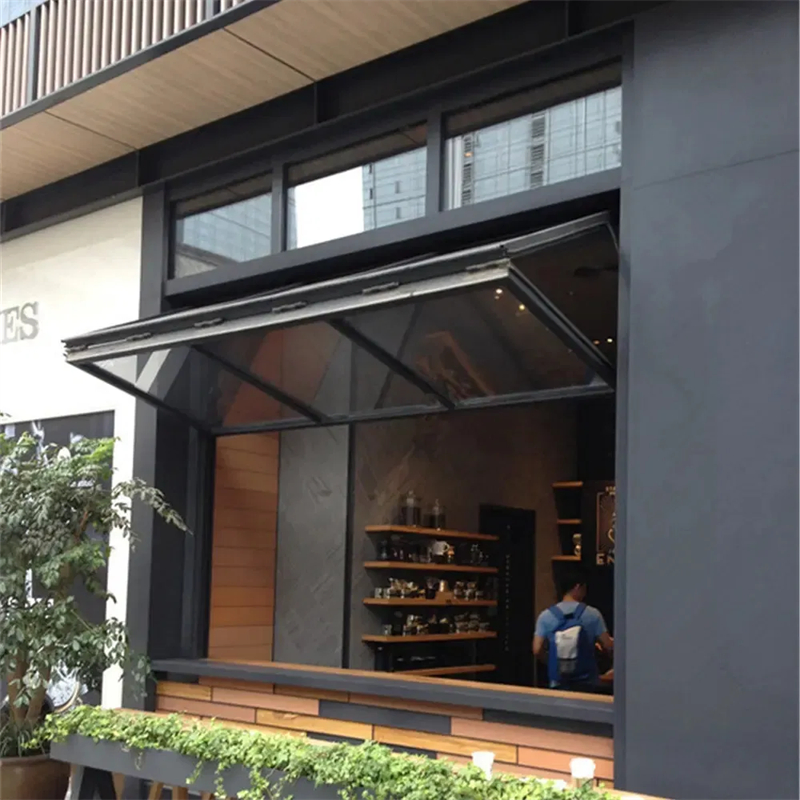 High Quality Burglar Bars Aluminium Windows Single Top Hung Aluminum Window