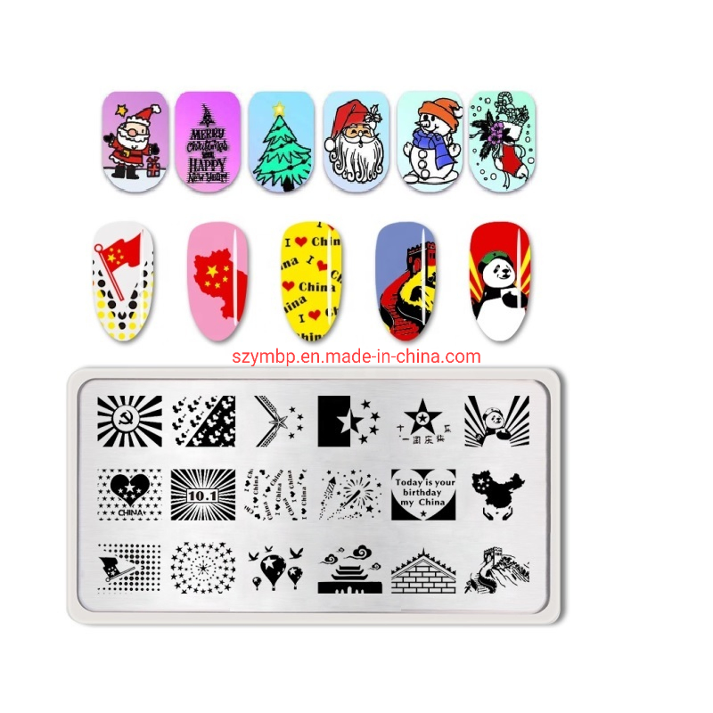 Custom Stainless Steel Elegant Promotion Nail Stamping Plate