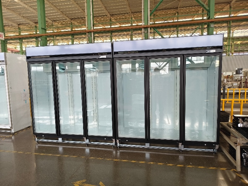 Derich Three Glass Door Upright Freezer -25℃ Degree Can Storage Icecream Freezer
