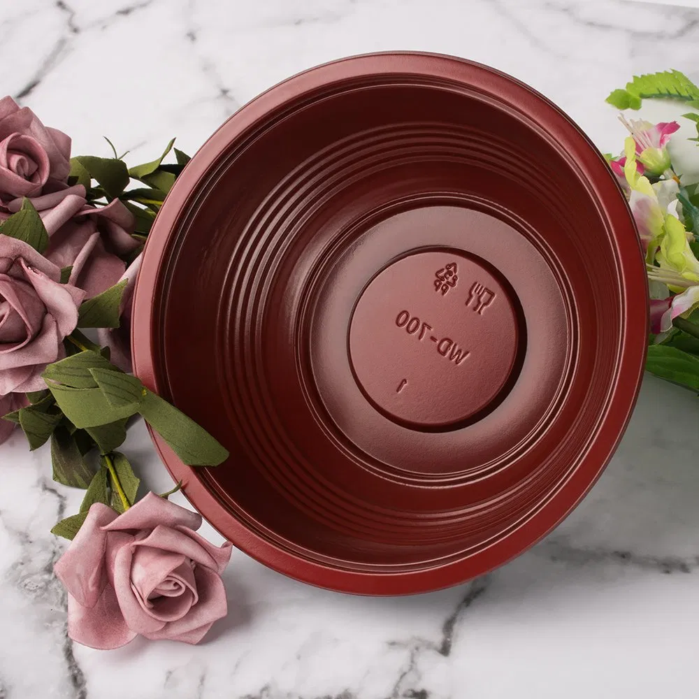 Disposable Takeaway Microwavable Plastic Food Container with Lid