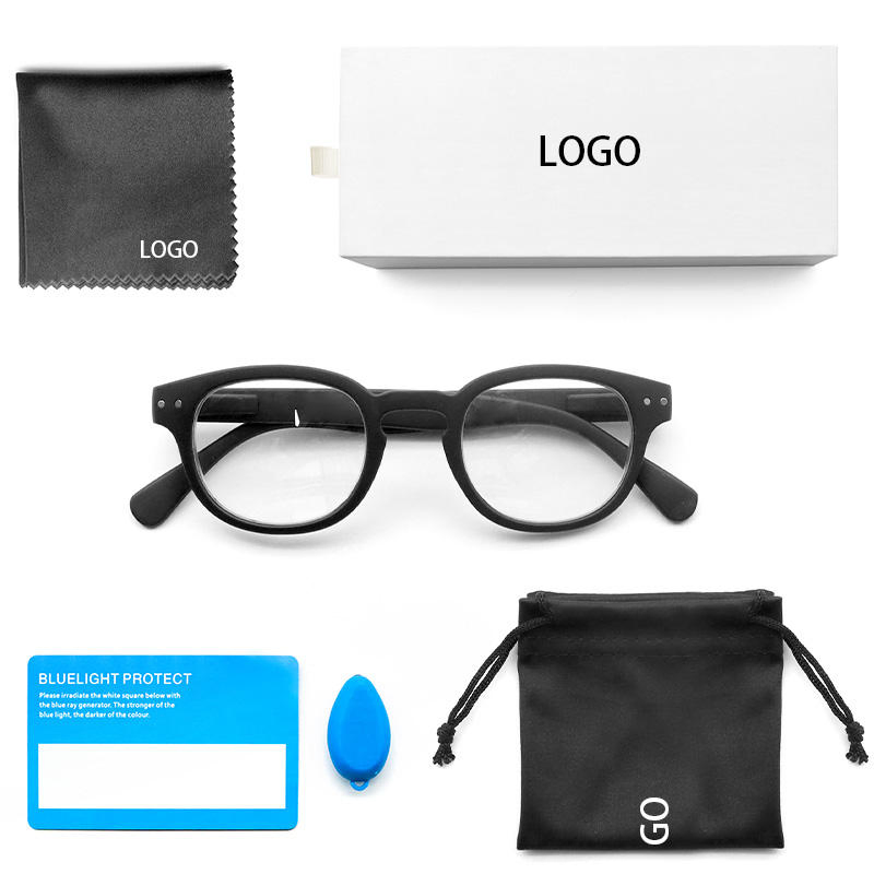 Hot Selling Fashion Designer Unisex PC Frames Blue Light Blocking Reading Glasses for Women Men