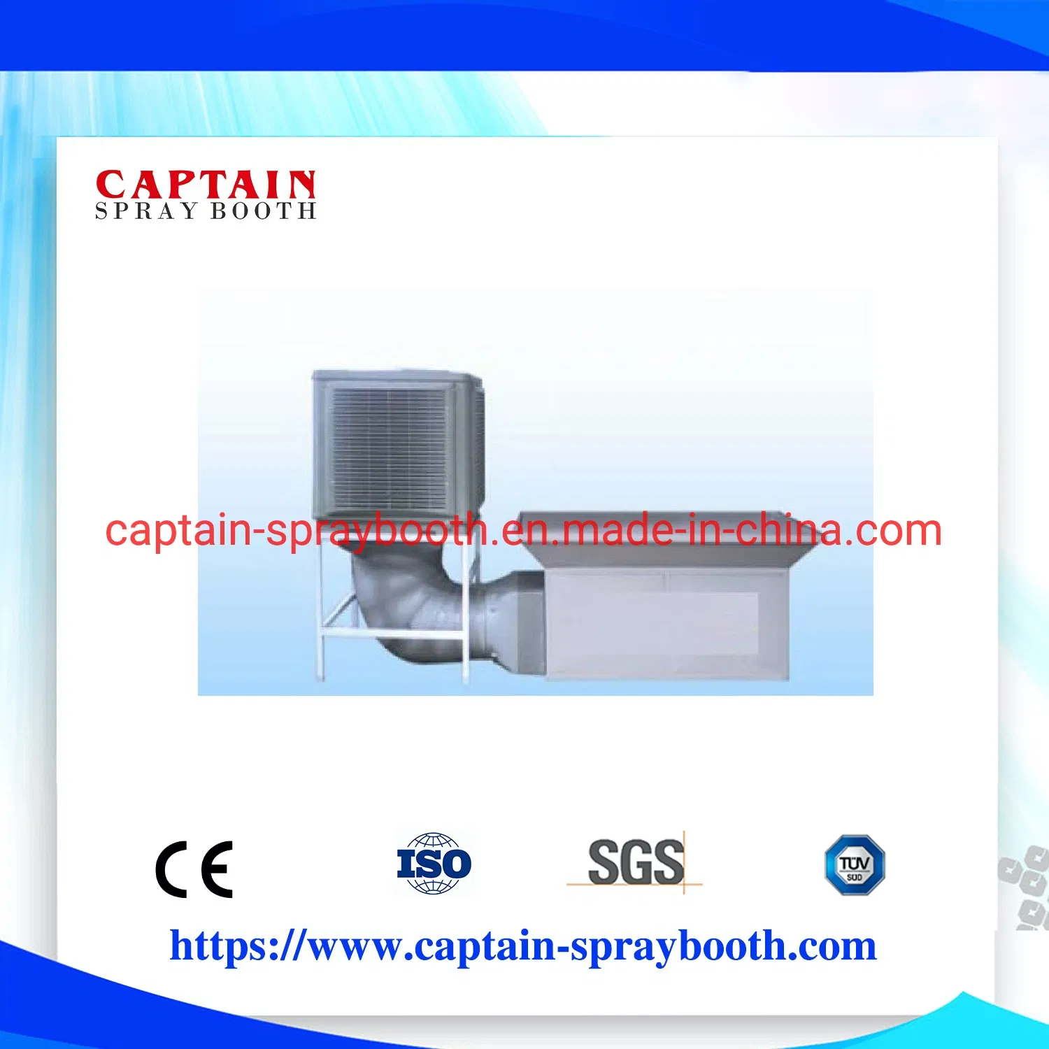 Мокрая шлифовальная камера с нисходящим потоком Captain