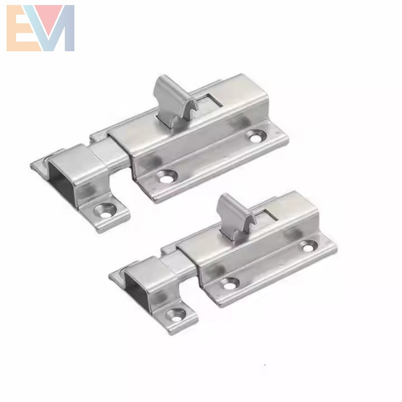 Thickened Stainless Steel Bolt Lock Latch Security Door Pin for Wooden and Toilet Door Furniture Latch