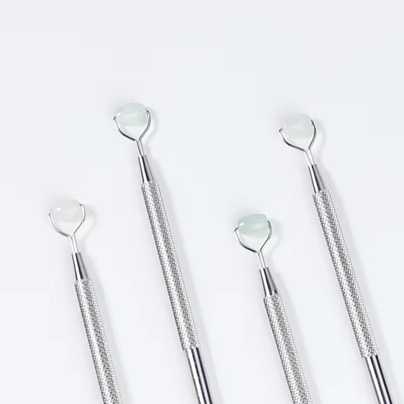 Ultimate Stainless Steel Gua Sha Lifting Tool Jade Eye Facial Massage Roller