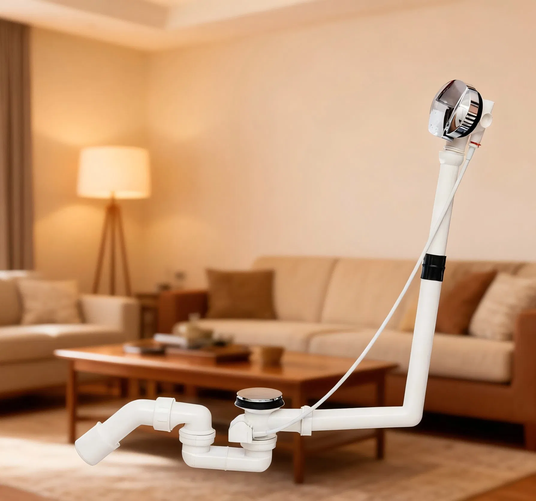 Сифон для ванны 1 1/2 дюйма с поп-ап сливом