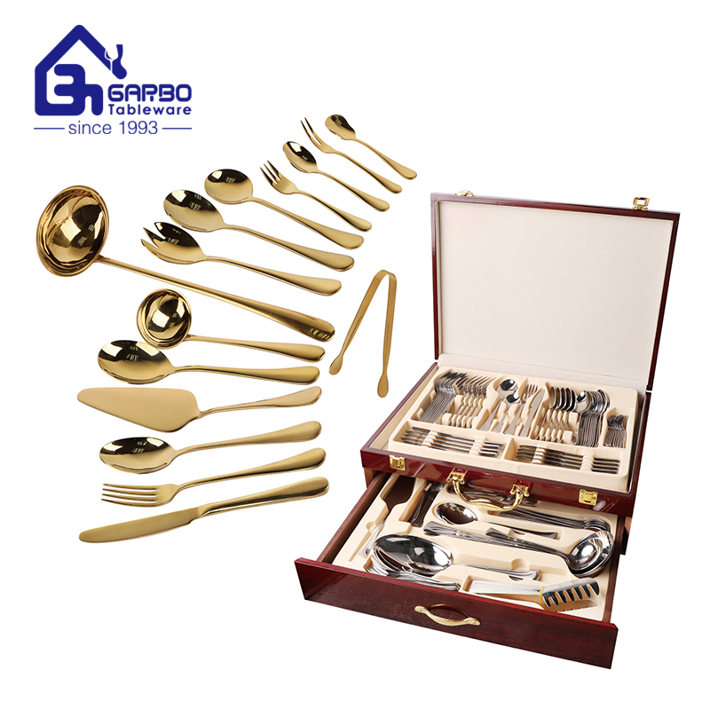 18/8 Stainless Steel Titanium Gold Plated Dinner Knife From Source Factory