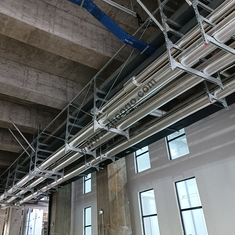 Seismic Stabilizer Bracket Slotted Steel Strut Channel Support Cable Tray Two-Way Bracing